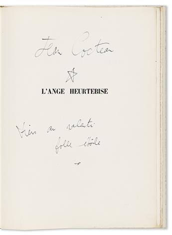 JEAN COCTEAU (1889-1963) & MAN RAY (1890-1976) LAnge Heurtebise. 1925.